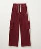 Seteo Roton Cargo Track Pants Burgundy