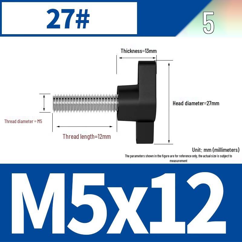 Stainless Steel Z-Type T-Handle Slotted Screw with Plastic Head (M4/M5/M6/M8)