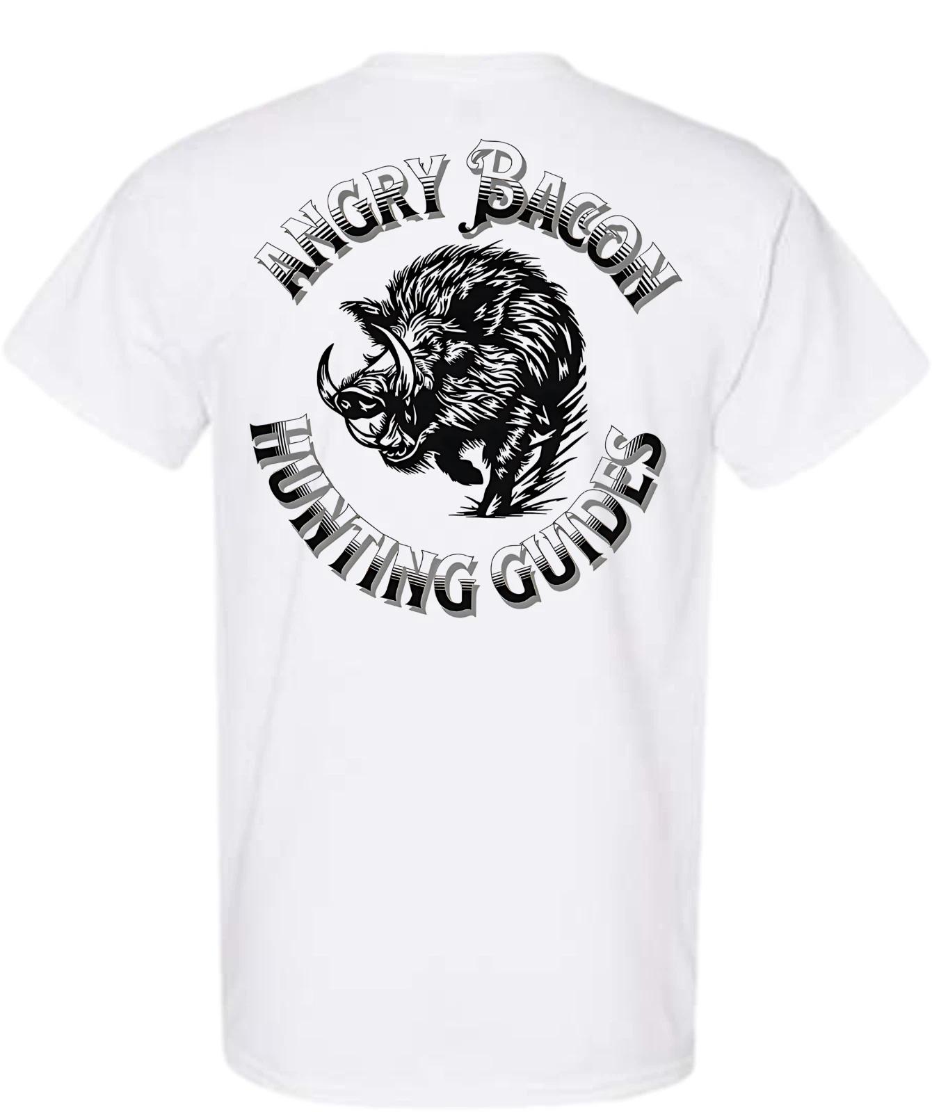 

Angry Bacon Hog Hunting Guides Short Sleeve T-Shirt XL