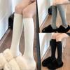 Calf Socks Autumn and Winter Warm Mid-leg Stockings, College Style, Thin Striped Stacked Socks, Solid Color Boot Socks