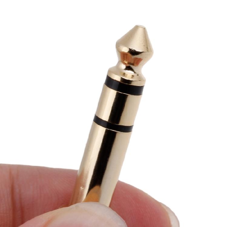Portable 6.35mm to 3.5mm Socket Adapter Headphone Adapter 1/4 inch to 1/8 inch