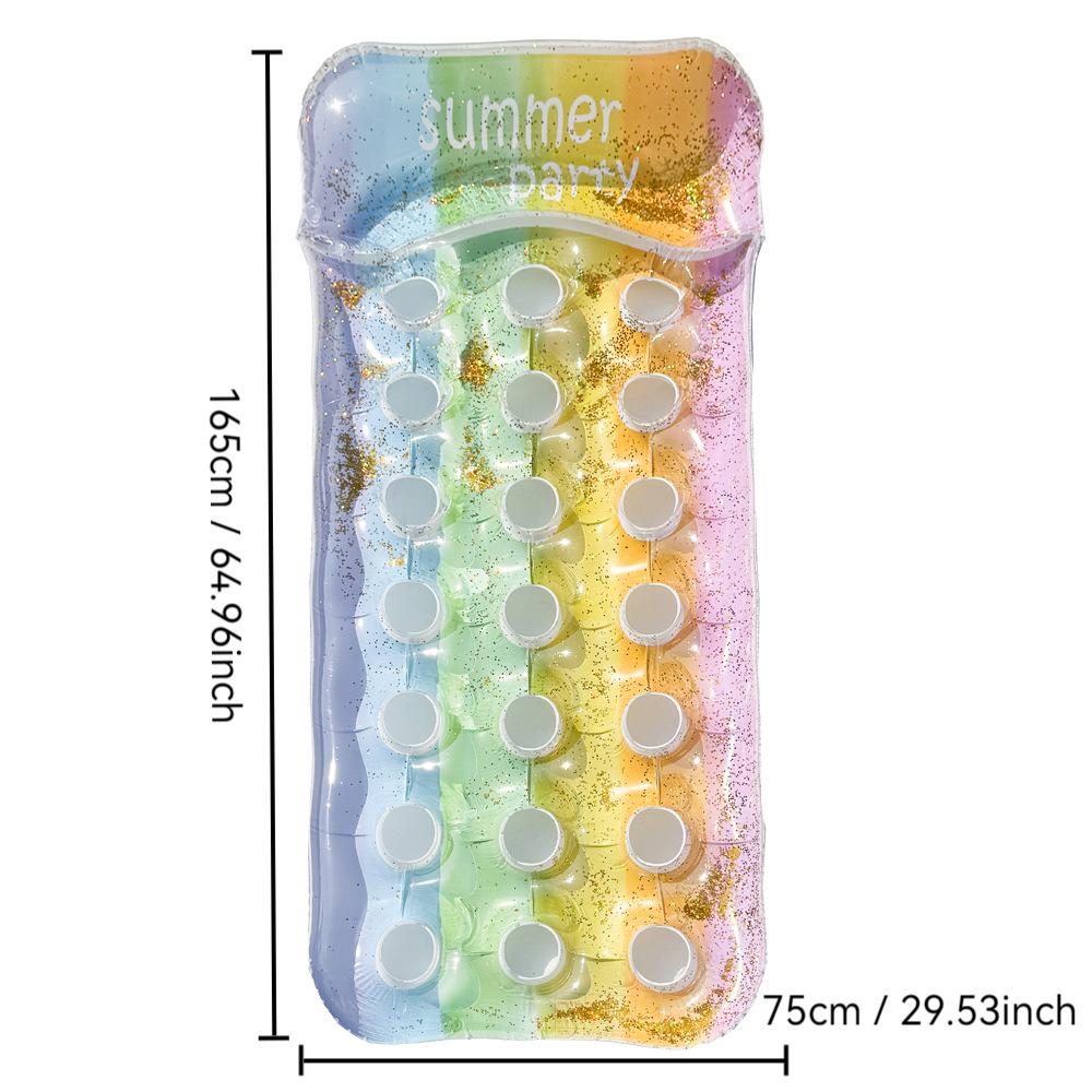 New Style Daisy Stripe Inflatable Pool Float Lounger