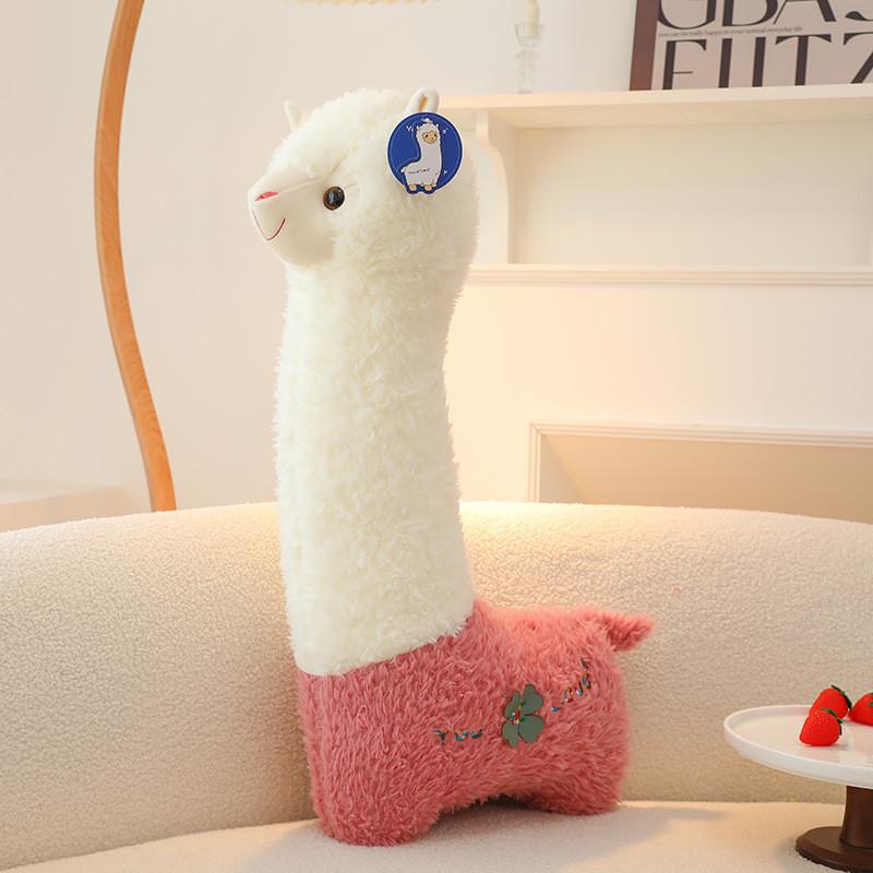 Alpaca Cute Stuffed Animal Pillow With Pp Cotton Filling For Nursery Decor