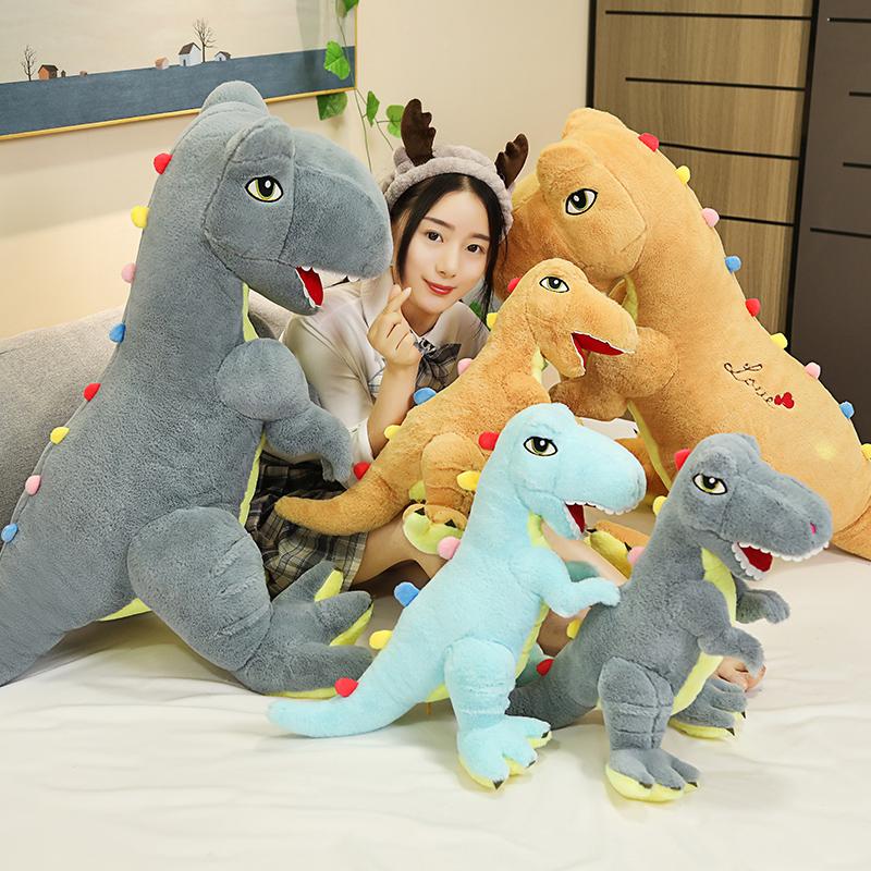 New Nice Simulation Dinosaur Plush Toys Soft Hobbies Cartoon Pillows Tyrannosaurus Stuffed Toy Doll for Boys Kids Birthday Gift