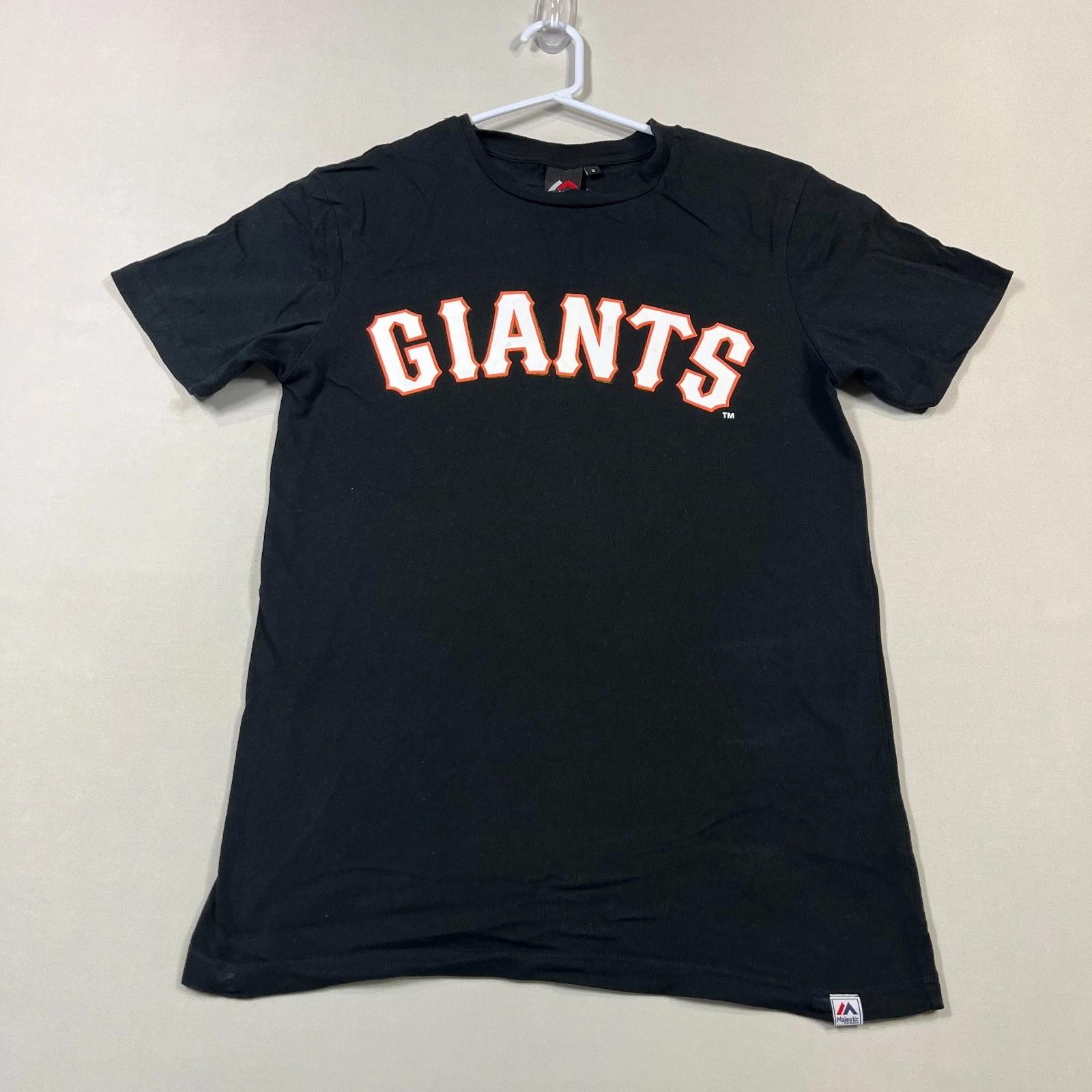 

San Francisco Giants T Shirt MLB Baseball Slim Fit Majestic Tee Mens Medium M S