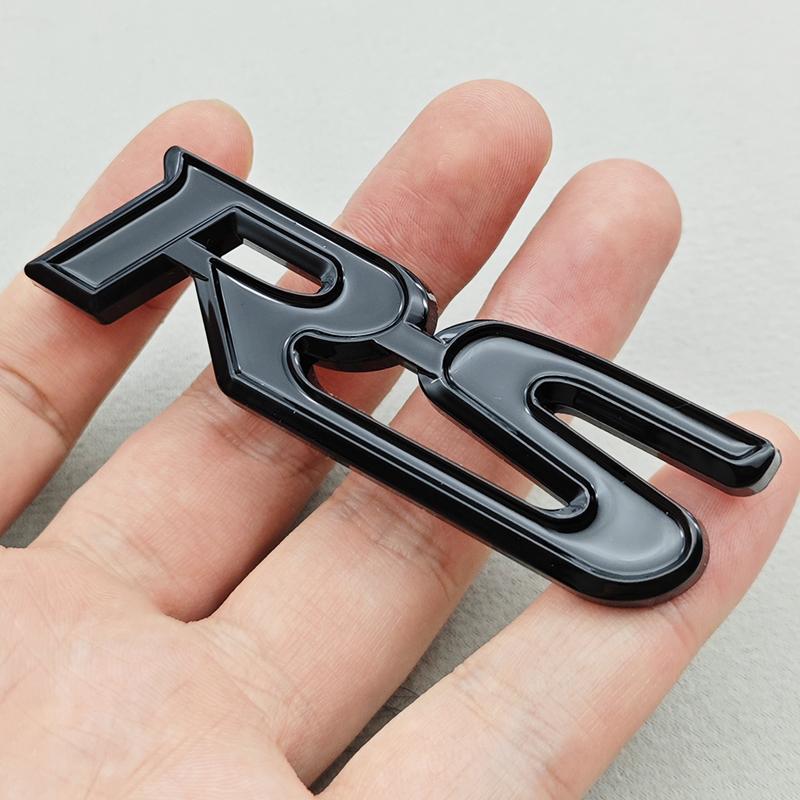 3D ABS Car Sticker Logo RS Letters Rear Trunk Emblem Badge For Chevrolet Road Sport Cruze Camaro Trax Blazer Malibu Accessories