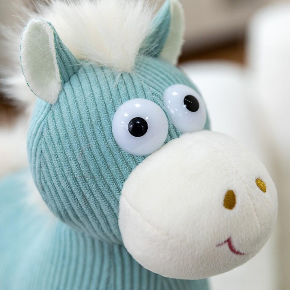 Soft Zodiac Pony Figurine PP Cotton Filling Horse Doll Ornament  Year of The Horse