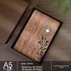 Custom Wooden Notebook & Thermos Gift Set: Plum, Orchid, Bamboo, Chrysanthemum Designs for Teachers & Clients, Perfect for Graduation Season