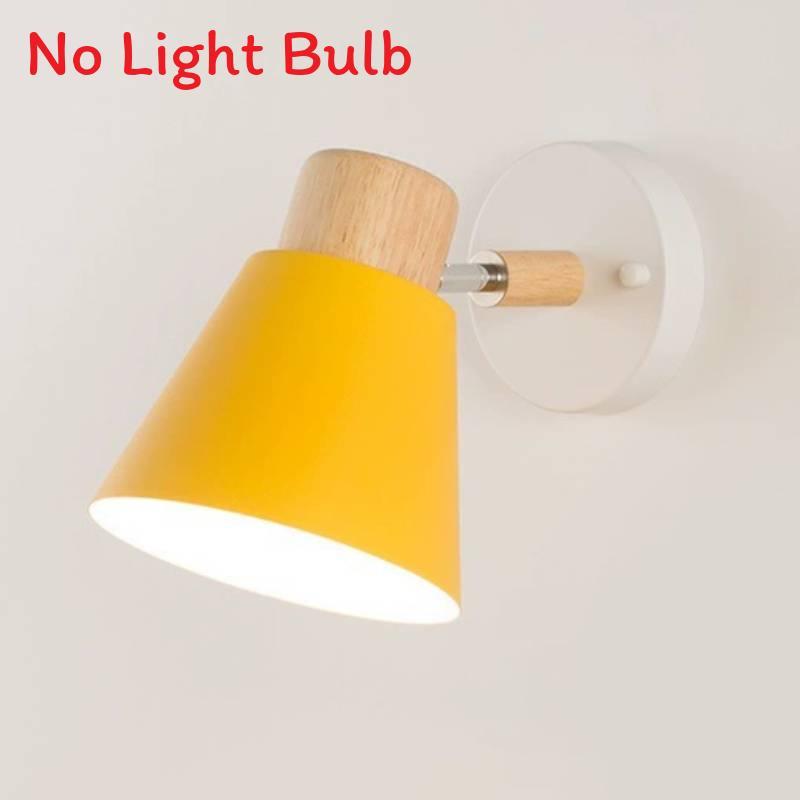 

Modern Nordic Iron Wall Lamp With Led Warm Light For Bedroom And Living Room Decor Yellow