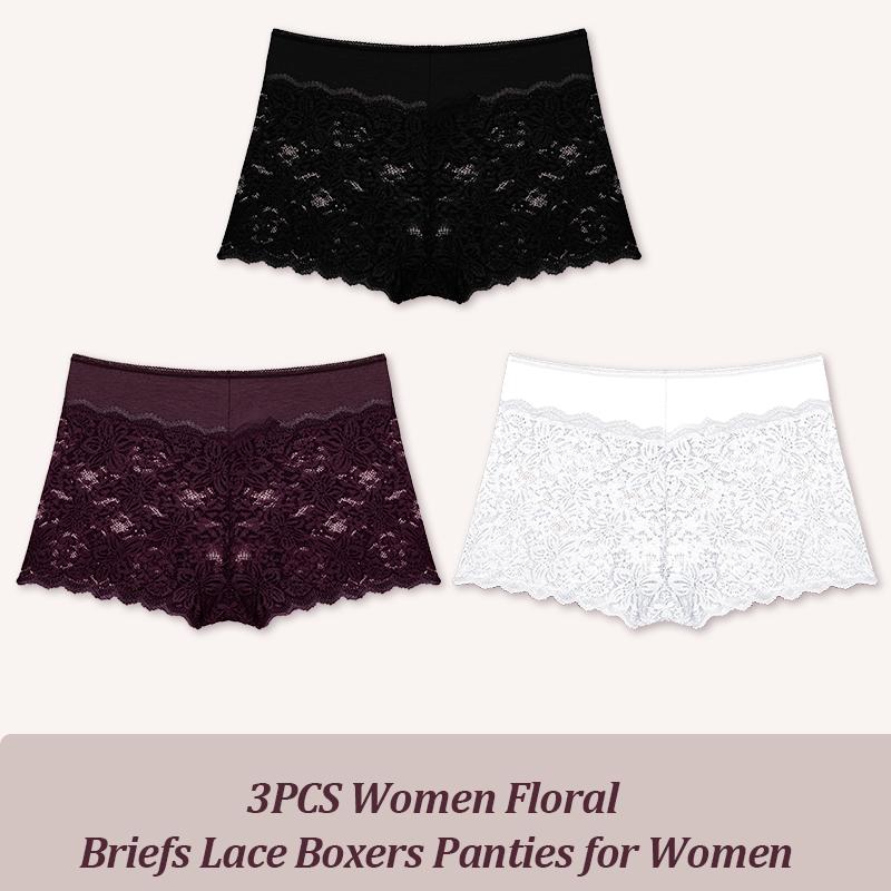 

3 шт./компл. сексуальные кружевные трусики для женщин с цветочным принтом, трусы-шорты с низкой посадкой, модные трусики, женское нижнее белье цвета мокко S-XL M&3pcs
