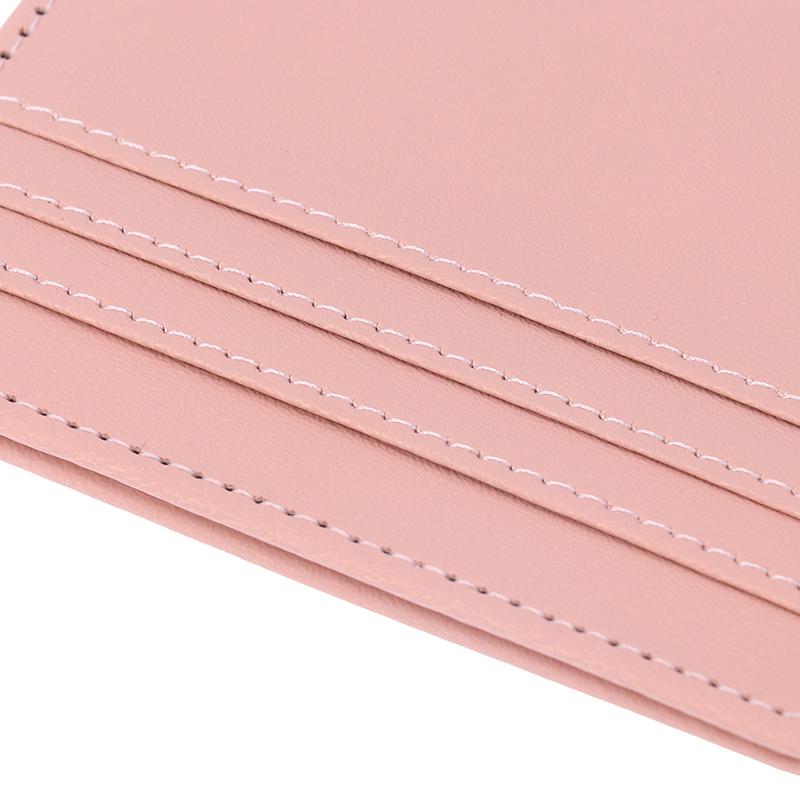 Mini Ultra-Thin Leather Wallet 4 Slots Cardholder Slim Bank Credit Card Holder Men'S Business Small Id Case For Women Purse