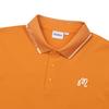 MALBON GOLF Back Bucket Rib Collar Polo Shirt Orange (Man)