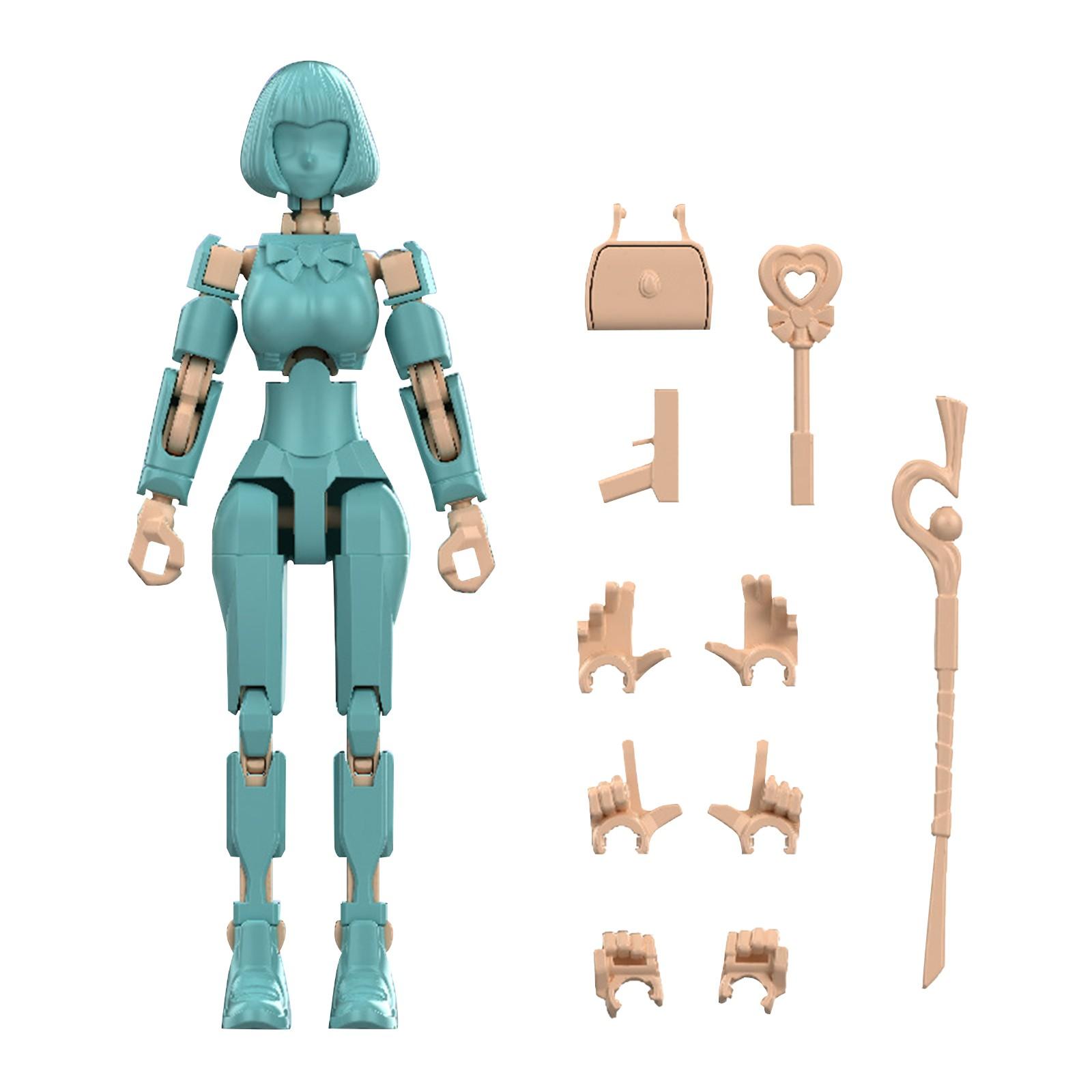 

Сборная игрушка с полностью подвижными суставами, фигурка, декоративная модель, набор для гаража One Size зелёный