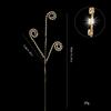 Sparkling Crystal Bud Branches Transparent Bead Christmas ornaments  Wedding Decor