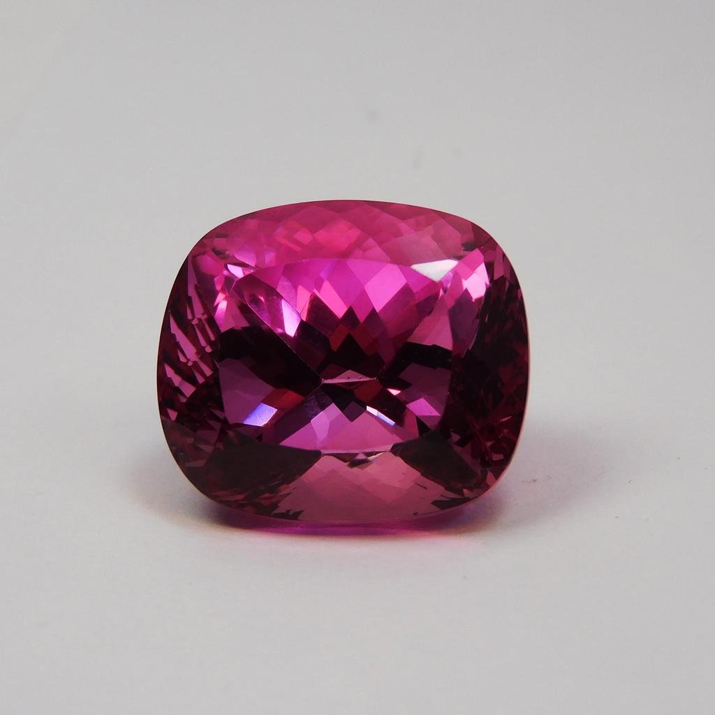 Natural Pink Sapphire Loose Gemstone Cushion Cut 43.10 Ct Heated September Birthday Birthstone