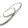 Les Trésors De Lily [J6752] - Green Rhinestone 'Sissi' Hoop Earrings Ø 7 Cm