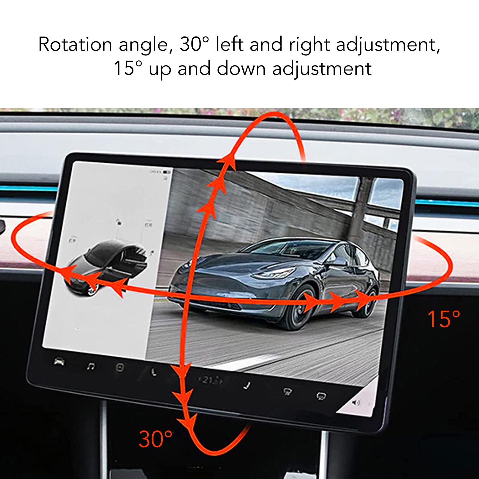 

17 шт. поворотное крепление для экрана автомобиля, вращающийся в 4 направлениях держатель, замена для модели Tesla 3 Y 2022
