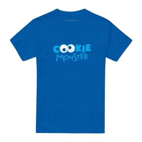 Sesame Street Unisex Adult Cookie Monster Eyes T-Shirt