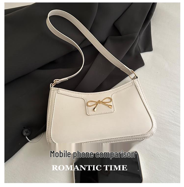 2025 Spring French Niche Retro Hong Kong-Style High-End Texture Women's Versatile Shoulder Bag