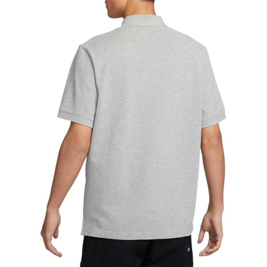 Nike Pullover Printed Logo Short-Sleeve Polo T-Shirt for Men, Gray