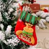 Cartoon Christmas Stocking Gift Bag Plush Candy Christmas Sock Santa Claus Elk Deer Christmas Stockings Christmas Accessories