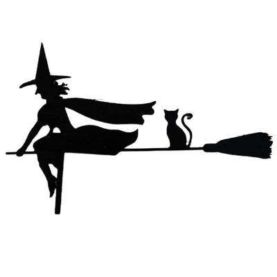 Halloween Door Corner Sign Wooden Witch Spider Halloween Decor Halloween Witch Sign Fall Decor