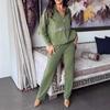 2025 European & American Autumn/Winter Color Block Hooded Two-Piece Set