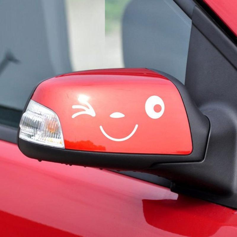 2 Pezzi Adesivi Divertenti per Specchietto Retrovisore Auto Adesivo/Decalcomania Riflettente
