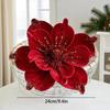 Artificial Magnolia Flower Picks for Christmas Tree Decoration Fabric Magnolia 24 by 17 Centimeters Holiday Floral Display