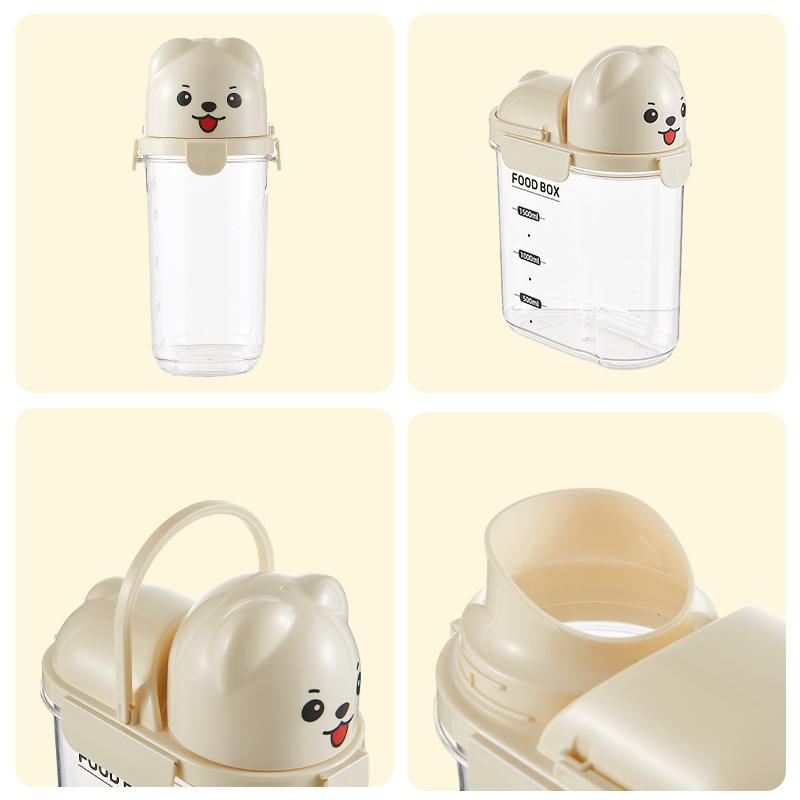 UFORU Animal-Shaped Grain Canister – Food-Grade Kitchen Sealed Pantry Organizer