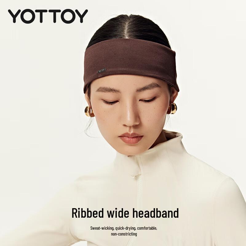 Yottoy Ribbed Sweat-Absorbing Sports Headband