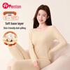 Fenteng Women's Pure Cotton Moisture-Wicking Thermal Underwear Set