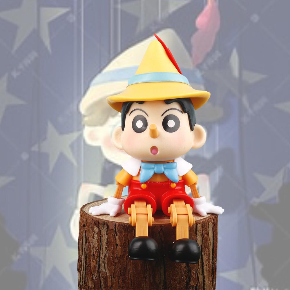 PVC-Material 15,5 cm Shin-chan Puppe Crayon Shin-chan Actionfigur Auto-Innenraum-Dekoration Modell