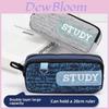 Oxford Cloth Double Layer Pencil Case For Students With Large Capacity And Minimalist Style