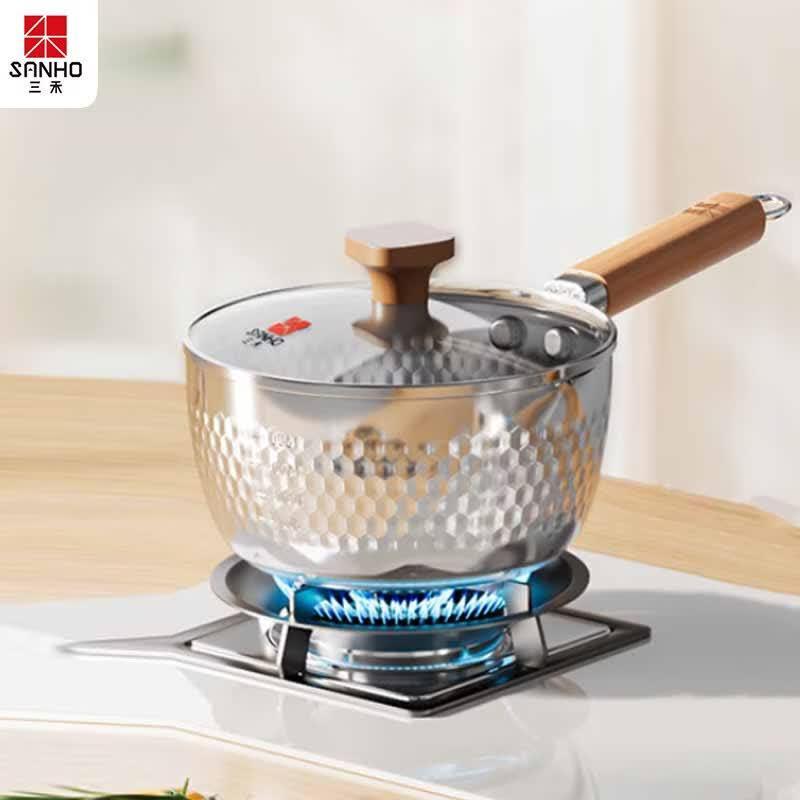 Sanhe 304 Stainless Steel Snow Pattern Pot