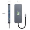 8 In 1 TYPE-C To RJ45 Gigabit USB 3.0 HDMI DP PD100W Interface Hub Adapter Dock