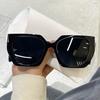 Cat Eye Large Frame Fashion Women's Sunglasses Retro Style Ins Vacation Daily Decorative Glasses