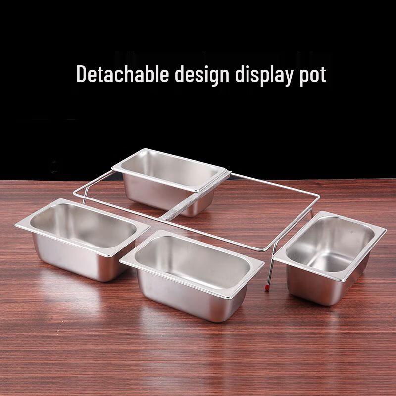 Multi-Compartment Stainless Steel Buffet Tray