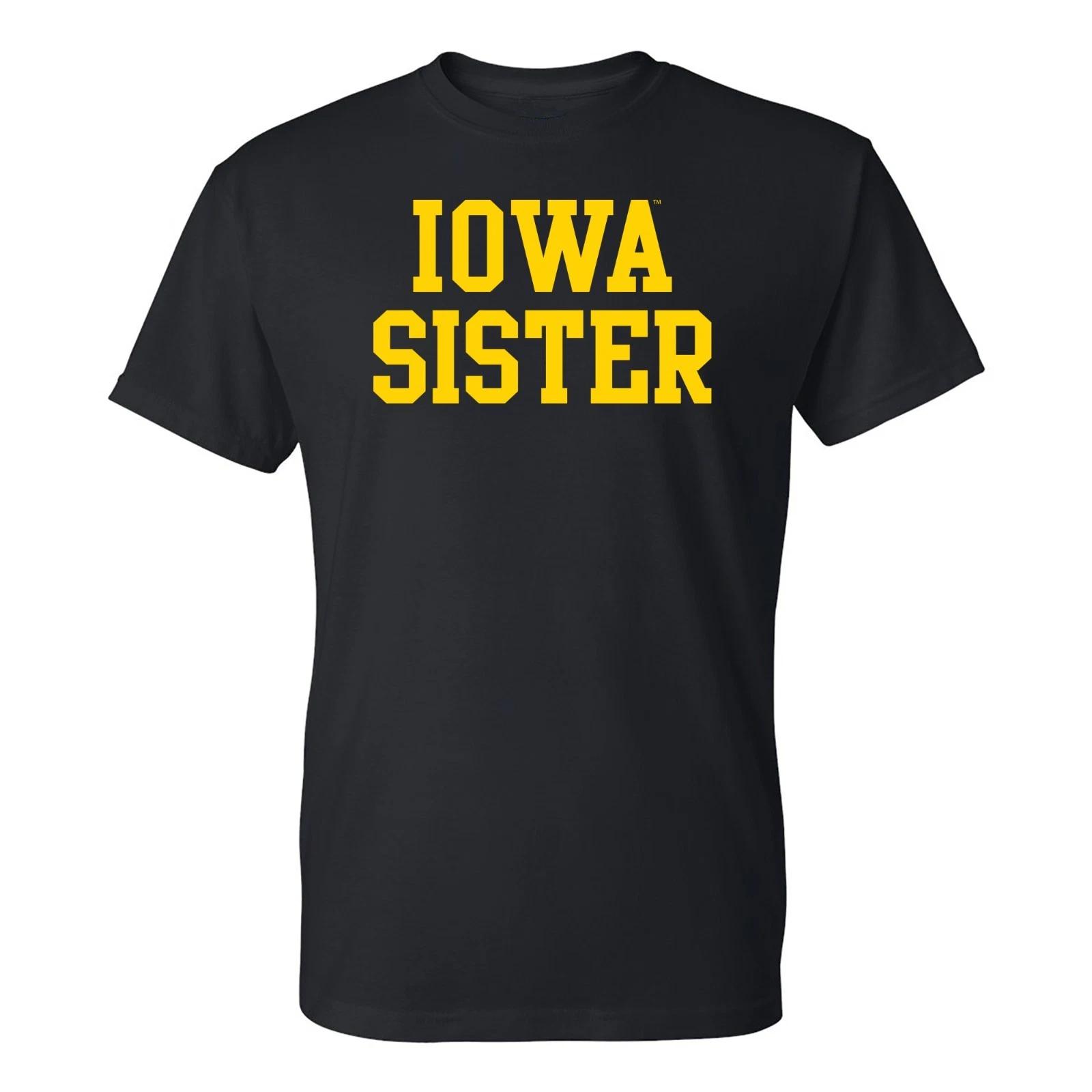 Iowa Hawkeyes Sister Basic Block T-Shirt- Black S