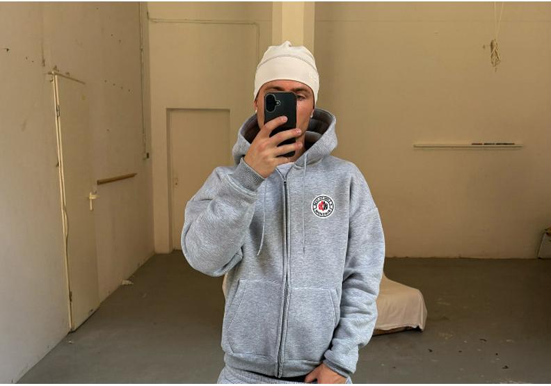 Unisex Hip Hop Street Style Zipper Sports Suit