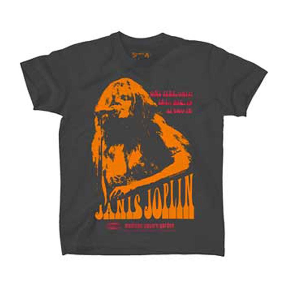 

Men s Janis Joplin Madison Garden Slim Fit T-Shirt Mens Womens Tees Top Charcoal 2XL