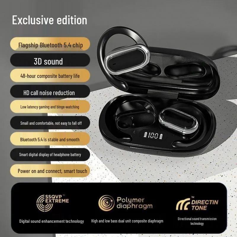 M76 Open-ear Air Conduction Wireless Bluetooth Sports Headphones