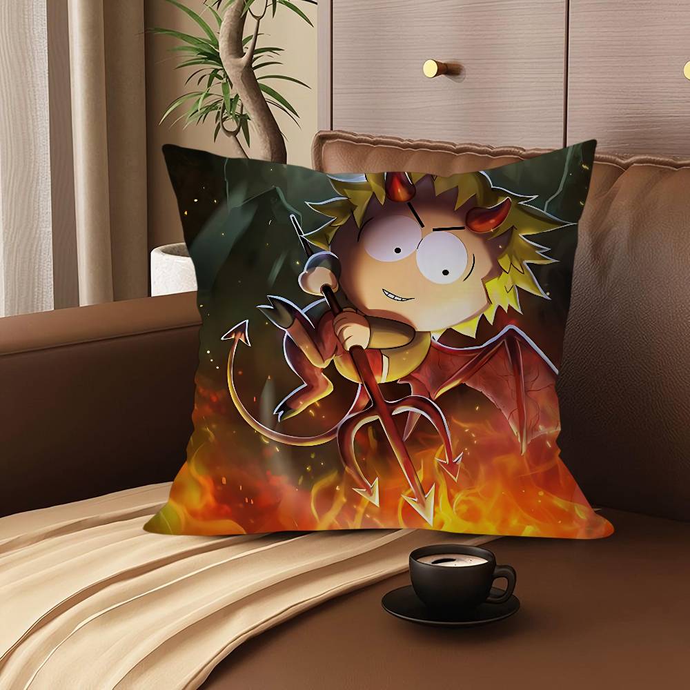 S-South P-Park Pillow Gifts Home Office Furnishings Bedroom Sofa Car Cushion Cover Case 45x45cm