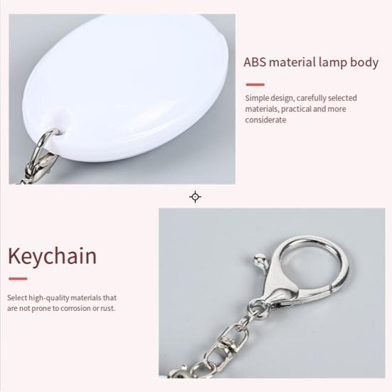 Night Light Pendant Handbag Light with Touch Sensor LED Built-in Rechargeable 120mAh Battery Compact Portable Bag Light