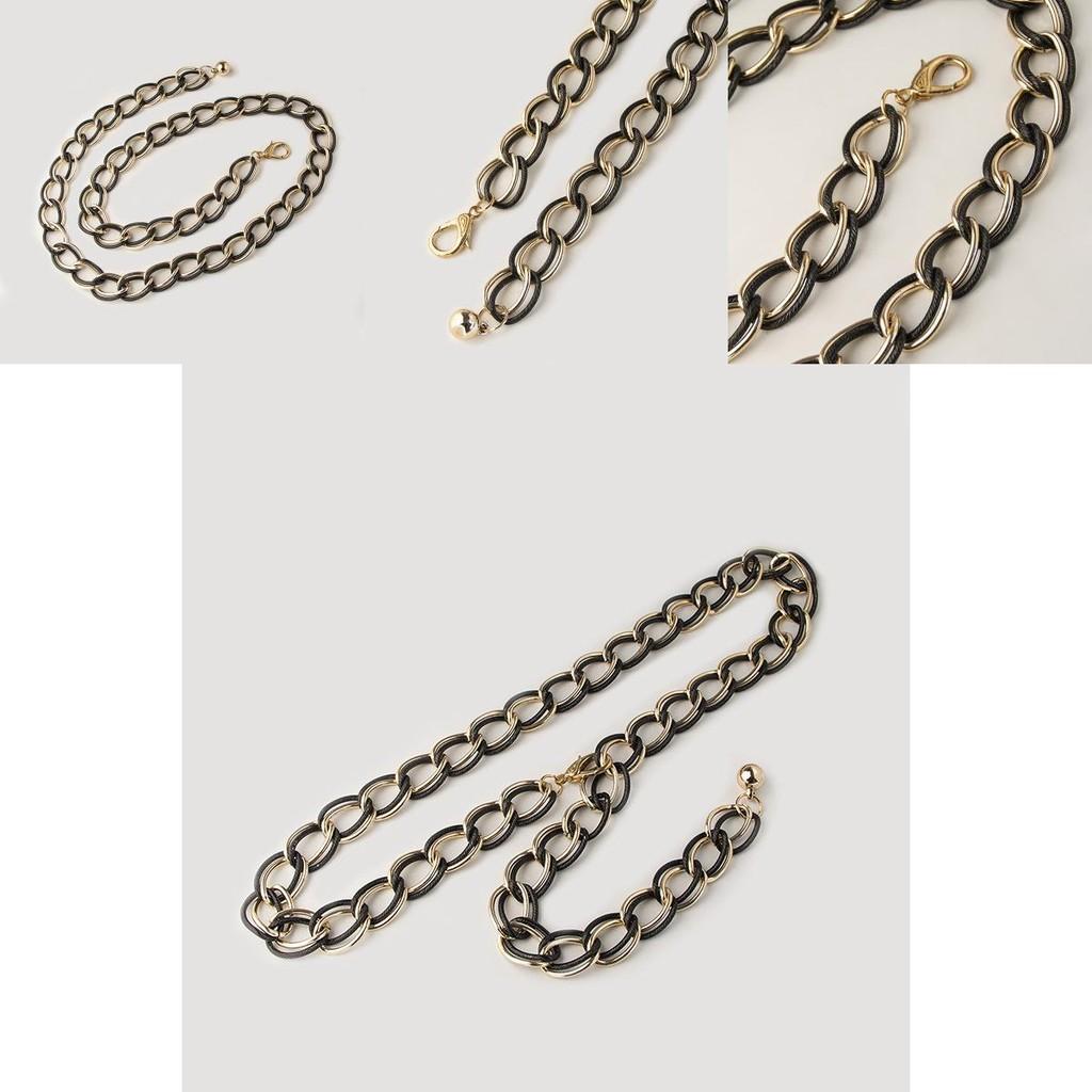 Womens Metal Chain Waist Chain With Carved Design For Casual Streetwear Fashion