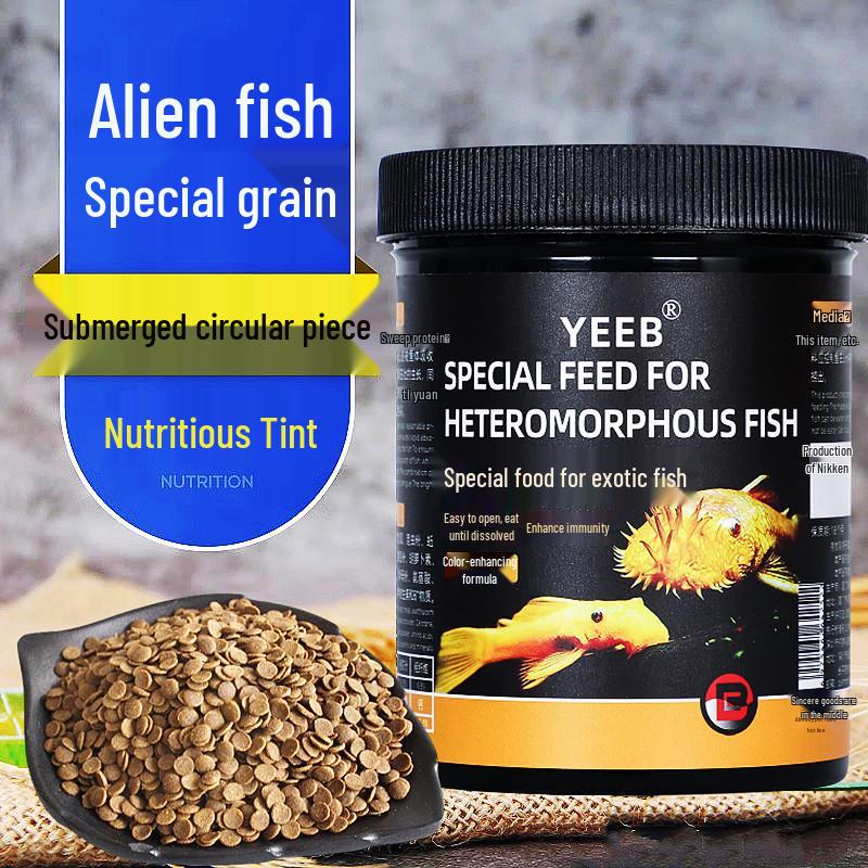Yeeb Alien Sinking Fish Food for Suckerfish, Queen, Sailfin Pleco, and Panda Fish