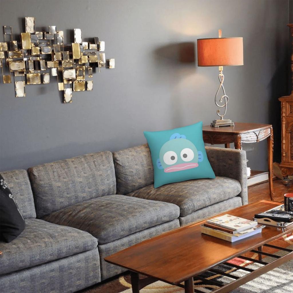 Cartoon Hangyodon Pillowcase Soft Polyester Cushion Cover Decorative Pillow Case Cover Home Square 45*45Cm