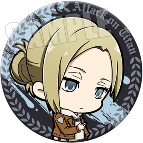 Beautiful Attack on Titan Q Version Anime Badge Annie Leonhardt Reiner Braun Historia Reiss Character Pin Button 12 Styles Collection