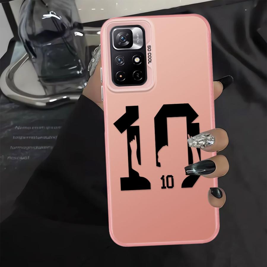 Case for Xiaomi Poco C51 X3 NFC X3 Pro C61 C50 Phone Cover Cartoon Football Number 7 10