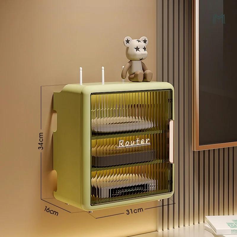 

Коробка для хранения маршрутизатораСтеллаж для хранения ТВ-приставкиПодвесная полка для беспроводного маршрутизатора Wi-FiКоробка для хранения настенная розетка Кабель питания Кронштейн зелёный